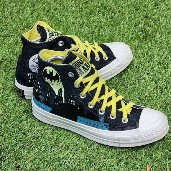 CONVERSE HI CHINATOWN BATMAN - Women's Shoes - SIZE 6.5 - Picture 1 of 10